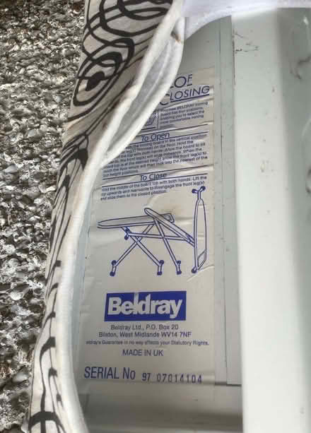 Photo of free Ironing table (Windmill Court EX14) #3
