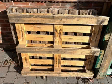 Photo of free 4 wooden pallets, great condition (Sharmans Cross B91) #1