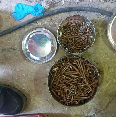 Photo of free Two tins of screws (Wiggenhall St Mary The Virgin PE34) #1