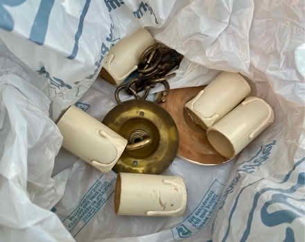 Photo of free Wooden chandelier with all fittings (Eastbourne BN21) #2
