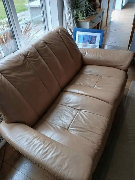 Photo of free Leather 2 seater sofa (Wilberfoss YORK YO41 5NP) #1
