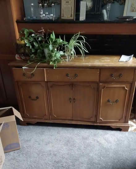 Photo of free Bureau - solid wooden sideboard (Passaic Park, NJ) #1