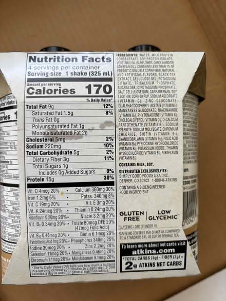 Photo of free Atkins Iced Tea Latte Protein Shake (Sunnyvale near Fremont H.S.) #2