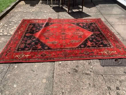 Photo of free Red and black rug 140 x 197cm (Netherton PE3) #1