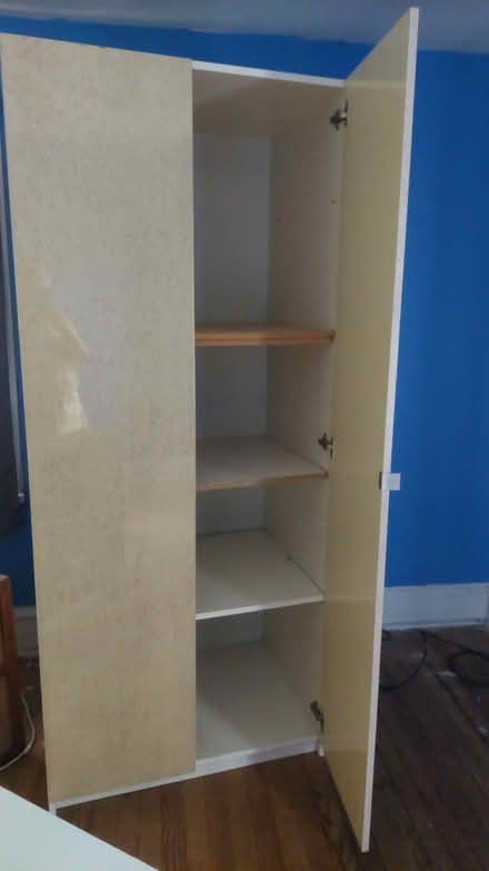 Photo of free Armoire - tall, storage, veneer (Passaic Park, NJ) #2