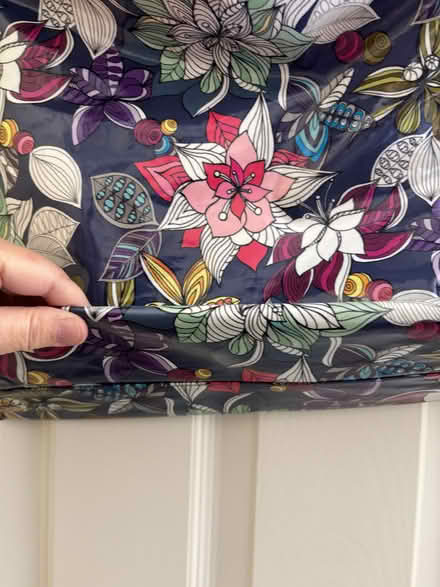 Photo of free Zip-top glossy floral bag (Sunnyvale near Fremont H.S.) #3