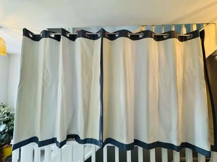 Photo of free Pair of blue/grey curtains (St Peter’s, Newcastle, NE6) #2