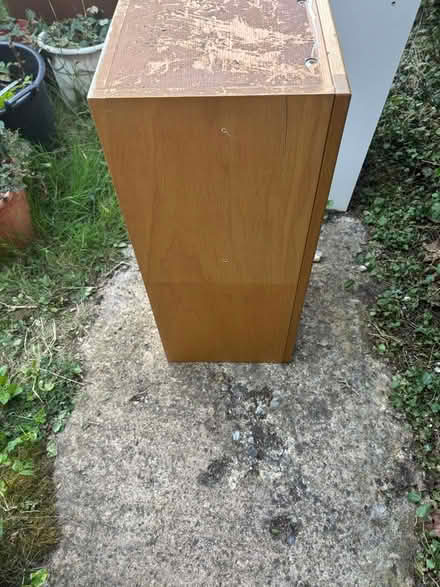 Photo of free Solid oak kitchen wall corner cabinet (Lemsford AL8) #2
