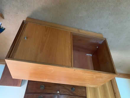 Photo of free Office Cupboard, Teak veneer? (Petersfield GU32) #1