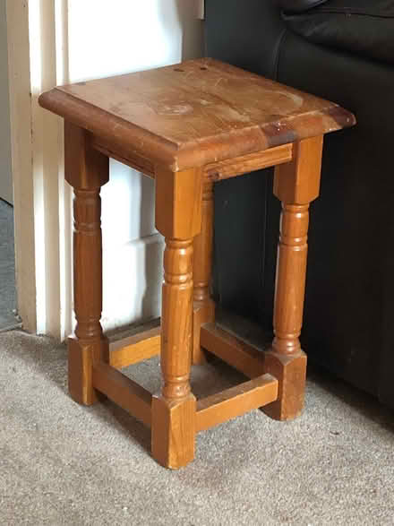 Photo of free Small pine side table (Goldthorn Hill WV2) #1