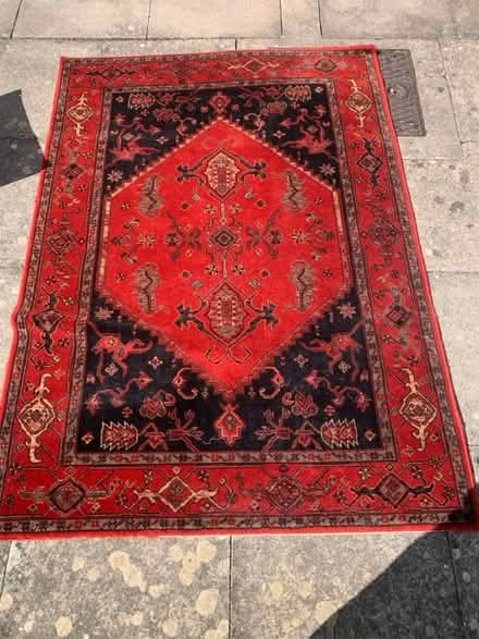 Photo of free Red and black rug 140 x 197cm (Netherton PE3) #2