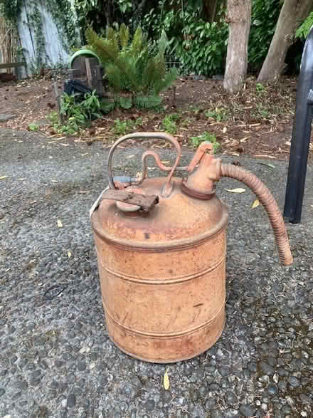 Photo of free Antique Gasoline Can (Ravenna/Maple Leaf) #1
