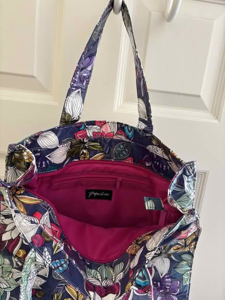 Photo of free Zip-top glossy floral bag (Sunnyvale near Fremont H.S.) #2