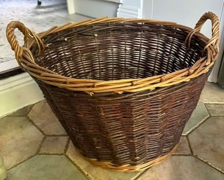 Photo of free Wicker basket - diameter 52cm, height 36cm (Bushey Village WD23) #1
