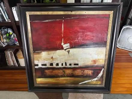 Photo of free Large framed painting on canvas (Woodridge) #1