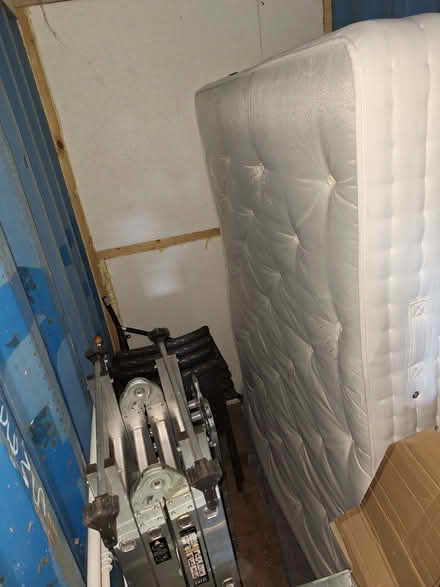 Photo of free Double Mattress and sprung base (Holmes FY5) #1