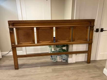 Photo of free Headboard - King size, antique wood (Passaic Park, NJ) #1