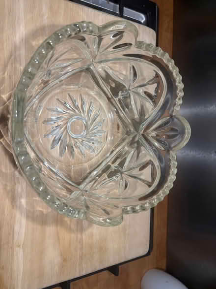 Photo of free Vintage Fruit/Truffle Bowl - Art Deco Pressed Glass 21 cm (Lemsford AL8) #2
