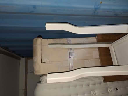 Photo of free Double Mattress and sprung base (Holmes FY5) #3