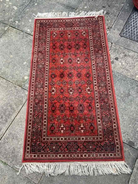 Photo of free Red wool rug 83 x 160cm (Netherton PE3) #1