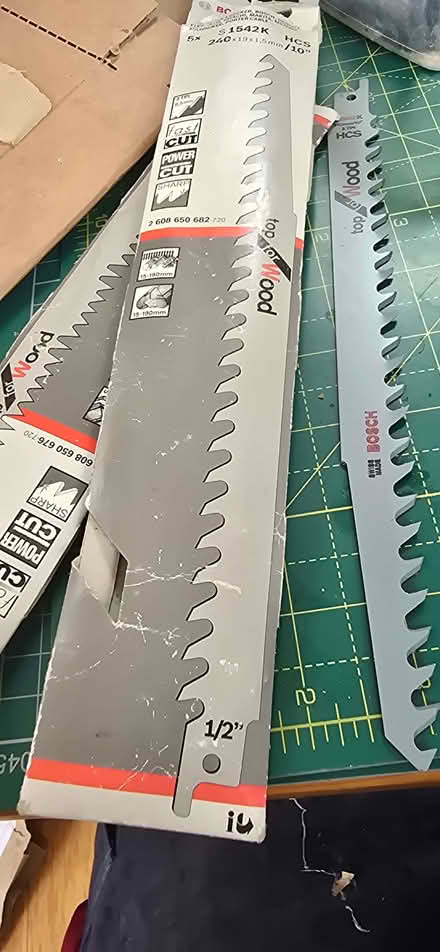 Photo of free 11 bosch wood blades for reciprocating saw. (Sutton SM1) #1