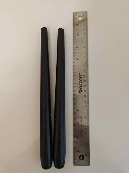 Photo of free 11" black tapered candles (Sandpoint/Magnuson) #1