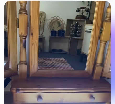 Photo of Trifold wooden mirror (Covingham SN3) #1