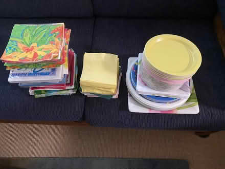 Photo of free Paper napkins & paper plates (East side of Columbia) #2