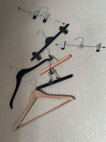 Photo of free Various coat, trouser and skirt hangers (Lewes BN7) #1