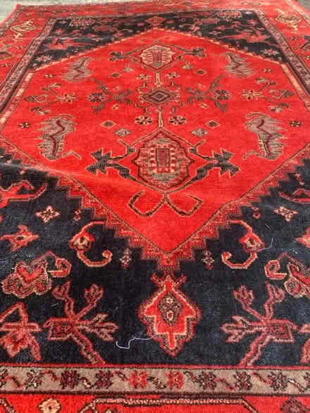 Photo of free Red and black rug 140 x 197cm (Netherton PE3) #3