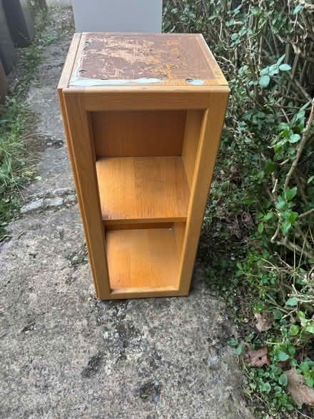 Photo of free Solid oak kitchen wall corner cabinet (Lemsford AL8) #1