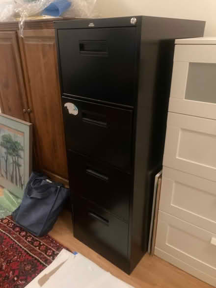Photo of free Black file cabinet (Jingletown) #1