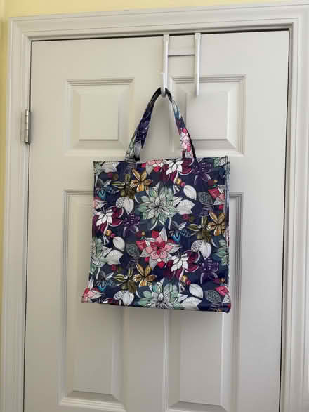 Photo of free Zip-top glossy floral bag (Sunnyvale near Fremont H.S.) #1
