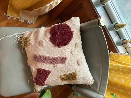Photo of free Cute tufted pillow (Park slope) #3