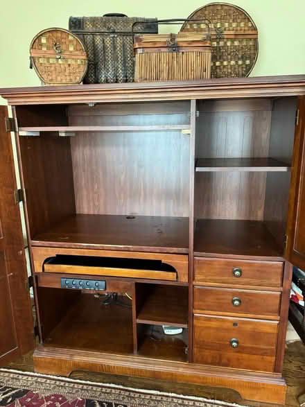 Photo of free Computer Desk Hutch - Solid Wood (FFX/Centreville near Costco) #2
