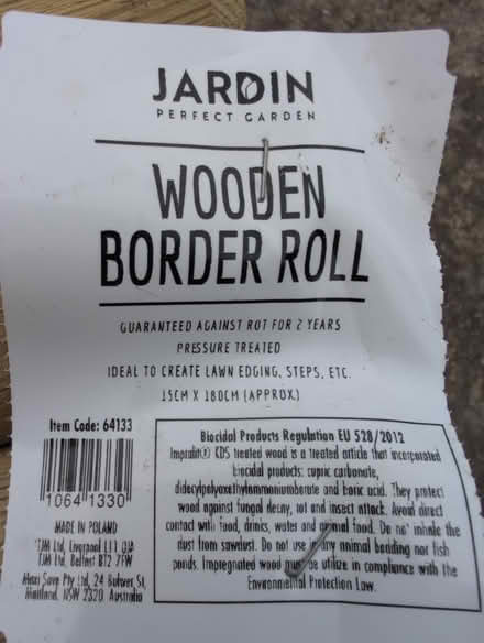 Photo of free Wooden flower bed edging (CO2 Colchester) #2