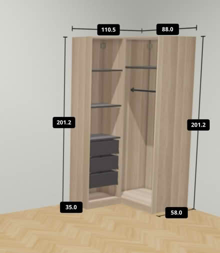 Photo of free Wardrobe , Ikea, Pax (The Image HP2) #1
