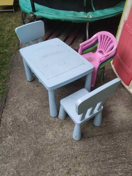 Photo of free Kids table and chairs (Walkley S6) #1
