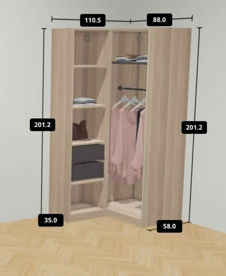 Photo of free Wardrobe , Ikea, Pax (The Image HP2) #4