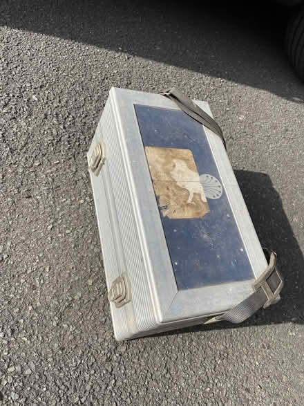 Photo of free Metal box / case with padded inside (Lower Kingswood KT20) #2