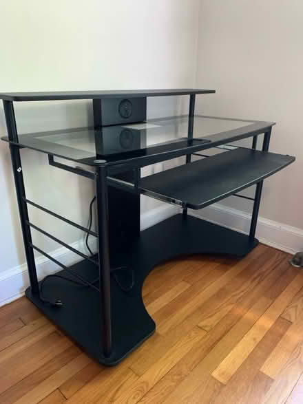 Photo of free Glass topped work desk (Long Branch (Silver Spring)) #2