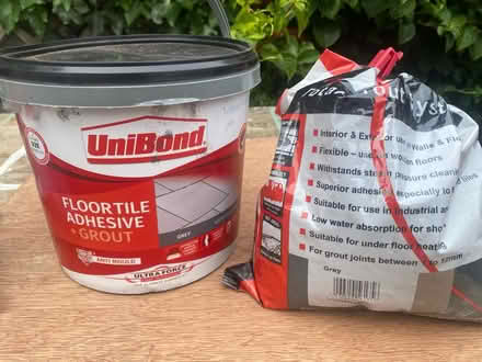 Photo of free Grey Floor tile adhesive & grout (Dalkey) #1
