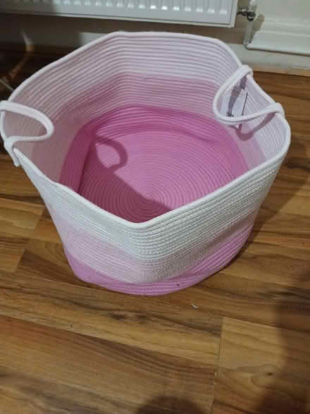 Photo of free Storage basket, pink (Near Dollis Hill Station) #4