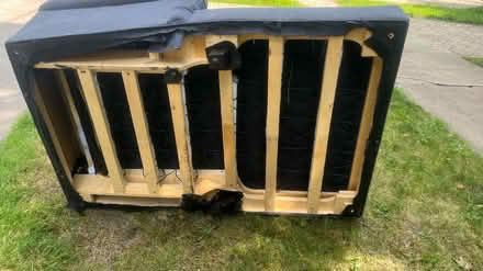 Photo of free navy chaise (Edgebrook) #3
