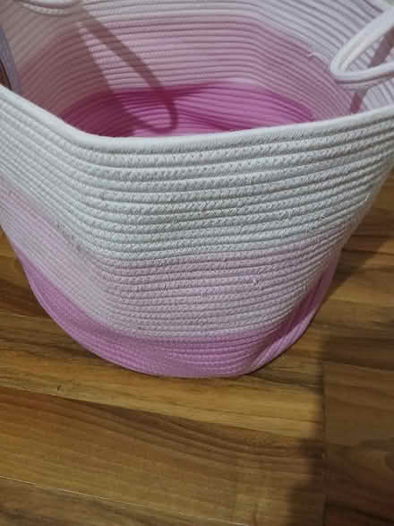 Photo of free Storage basket, pink (Near Dollis Hill Station) #2
