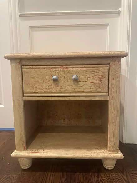 Photo of free Wooden nightstand, can be painted (hinsdale) #1
