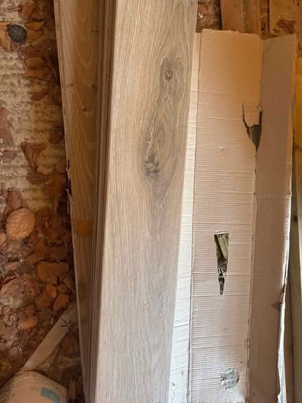 Photo of free Two full boxes of oakhurst ceramic floor tiles. Wood effect (Selmeston BN26) #1
