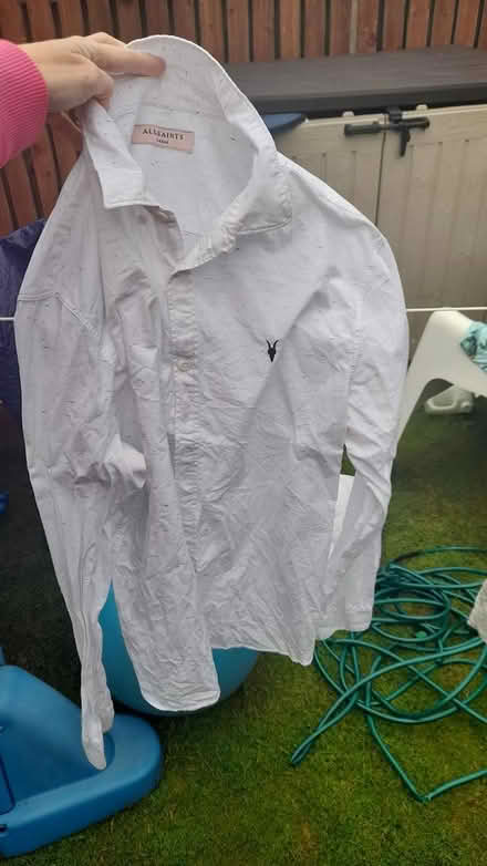 Photo of free All Saints Large White Shirt (Liversedge WF15) #1