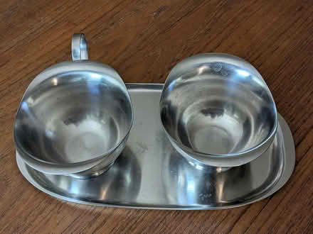 Photo of free Stainless cream and sugar set (Mill Valley (East Blithedale)) #1