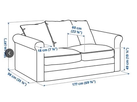 Photo of free kea GRÖNLID sofa, 2-seater (The Image HP2) #2